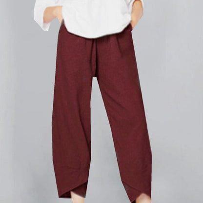 Belezza Pants Made from Cotton and Linen