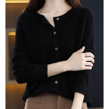 Women's Button-Down Knit Cardigan | Soft, Long Sleeve Casual Sweater