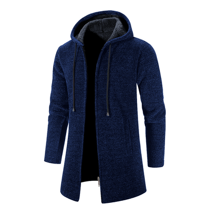 Belezza Men's Jacket | Hooded Mid-Length Wool Jacket