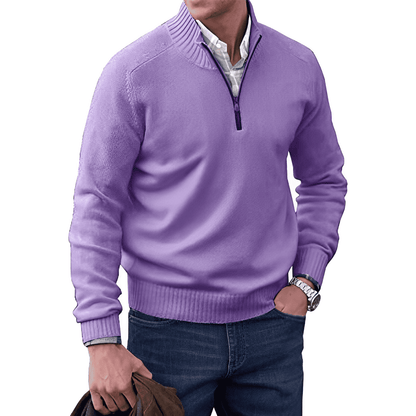 Belezza Men's Sweater | Quarter Zip Pullover