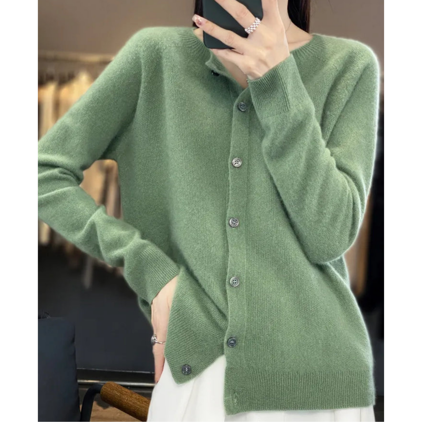 Women's Button-Down Knit Cardigan | Soft, Long Sleeve Casual Sweater