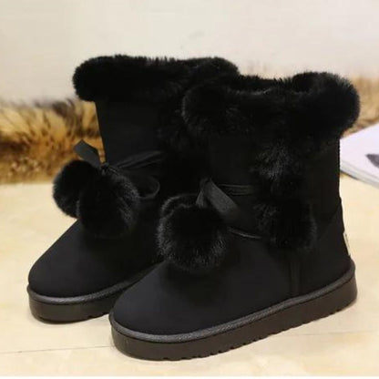 Belezza winter boots with pompom embellishment