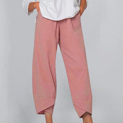 Belezza Pants Made from Cotton and Linen