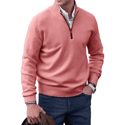 Belezza Men's Sweater | Quarter Zip Pullover