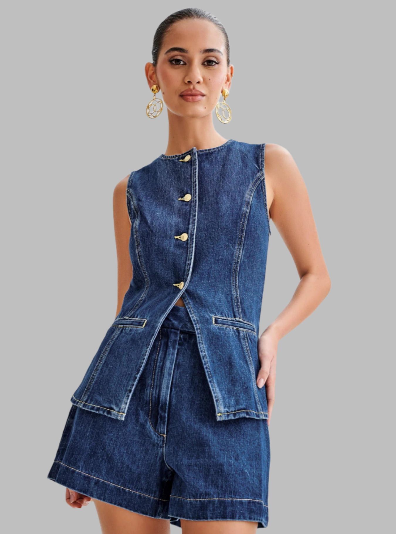 Belezza - Two-Piece Denim Set