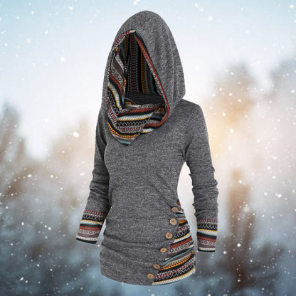 Belezza Bohemian Hooded Top for women