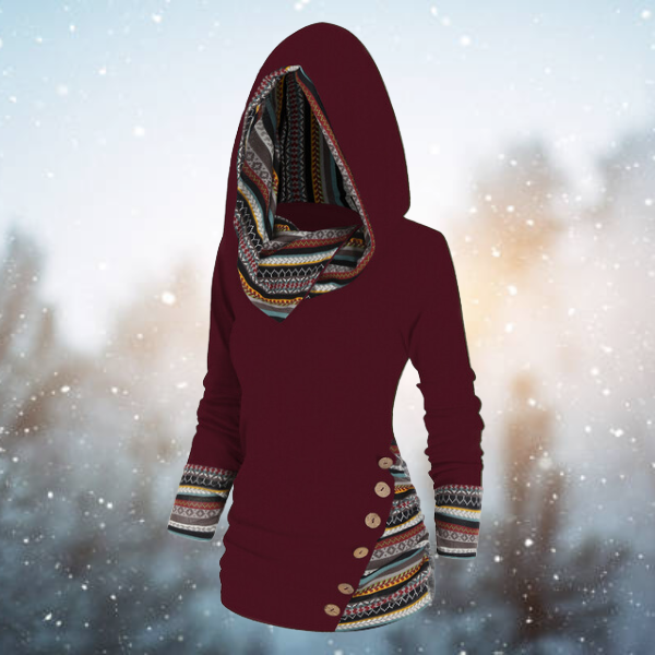 Belezza Bohemian Hooded Top for women