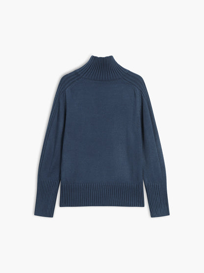 Belezza High Neck Knit Sweater