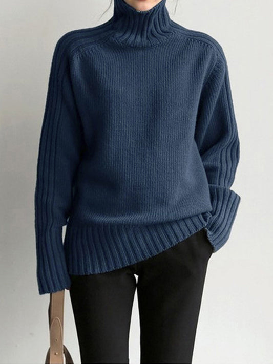 Belezza High Neck Knit Sweater