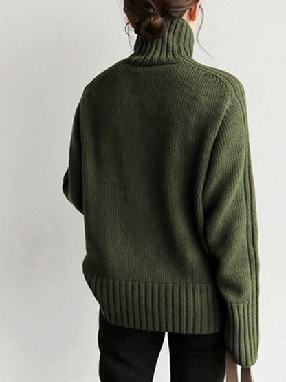 Belezza High Neck Knit Sweater