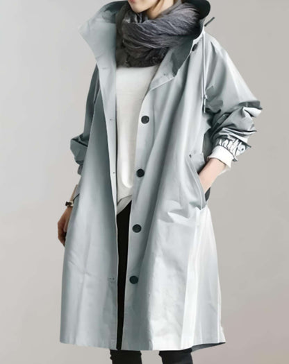 Belezza | Waterproof and warm hooded trench coat