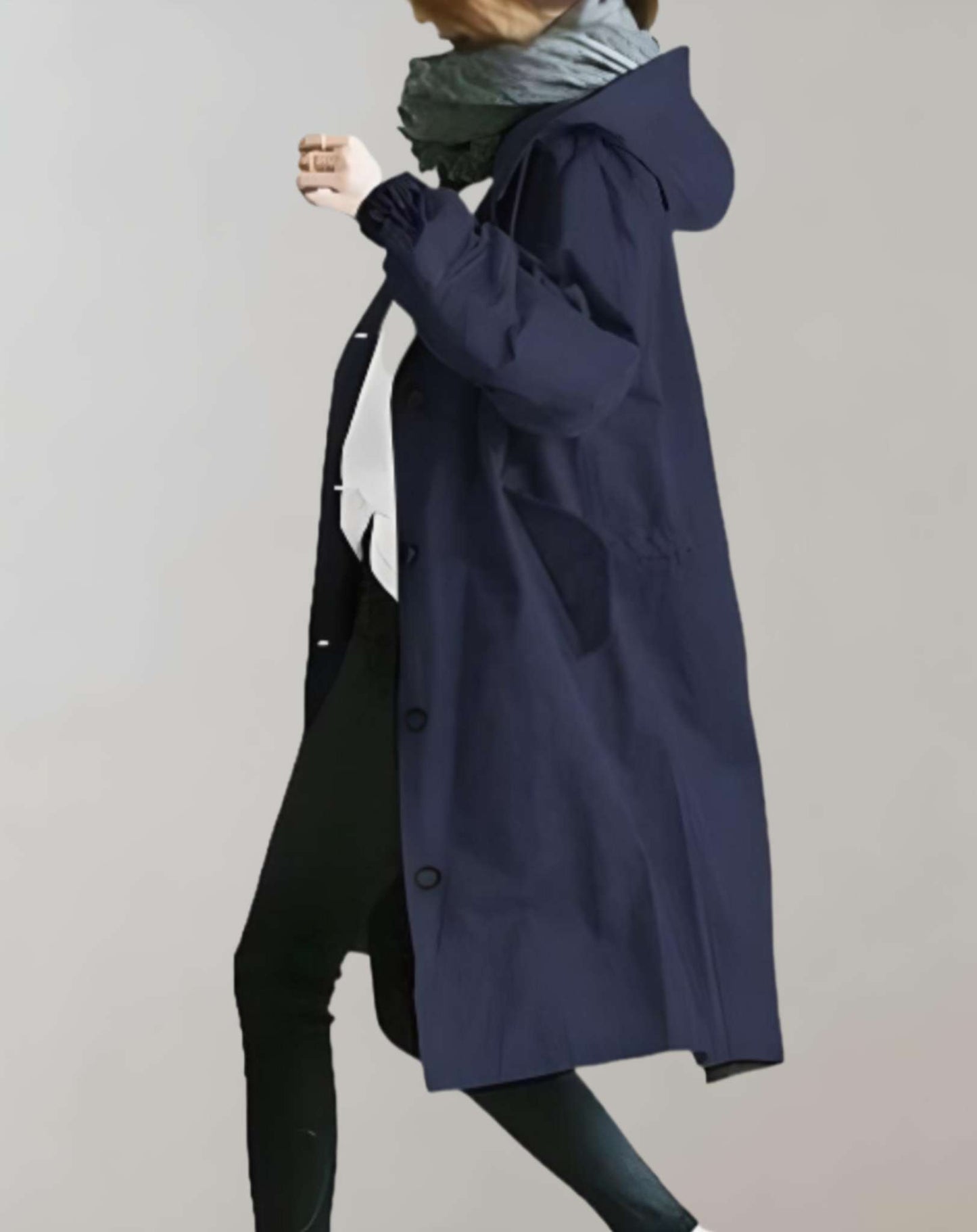 Belezza | Waterproof and warm hooded trench coat