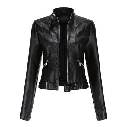 Belezza leather jacket for women with belt