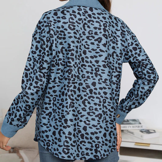 Belezza - Trendy Leopard Print Jacket for Women