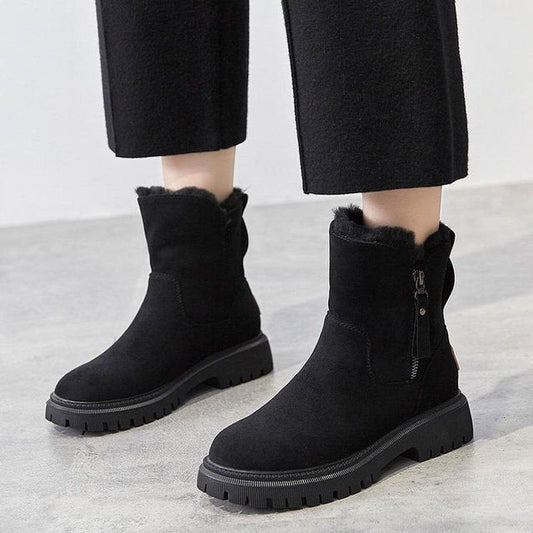 Women’s boots warm and soft with zipper | Jabarian