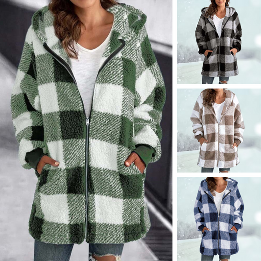 Belezza | Warm Plaid Winter Coat