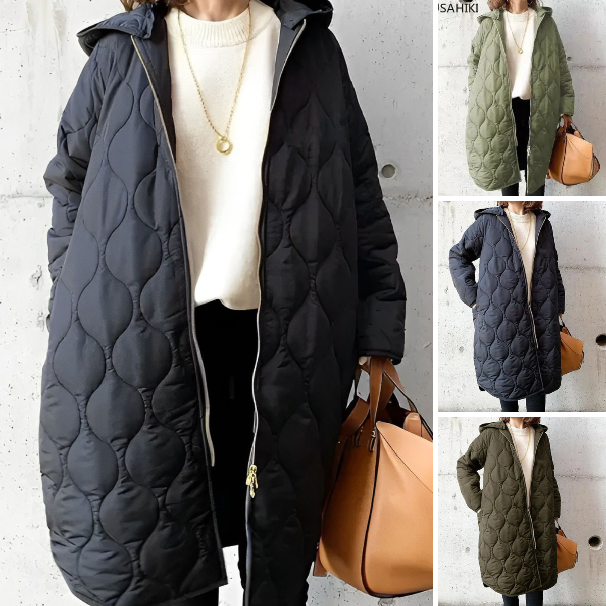 Belezza parka coat with hood