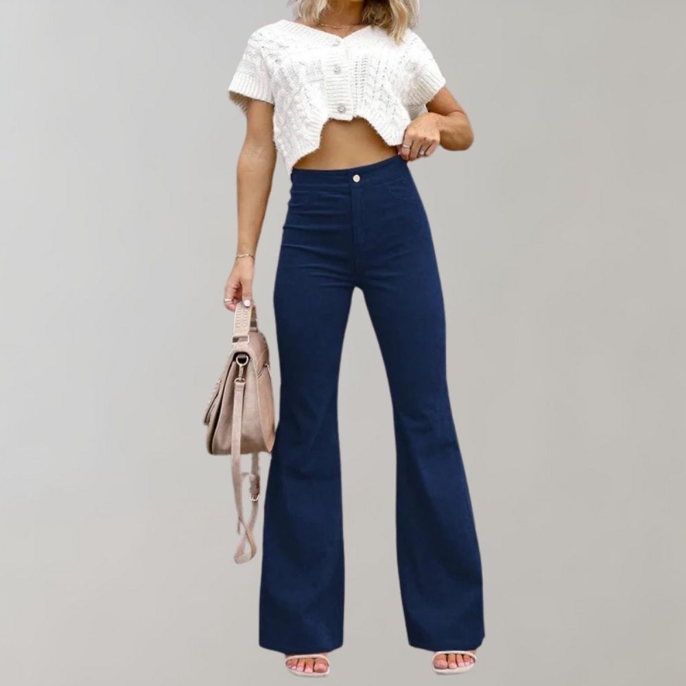 Belezza - Corduroy Flared Pants