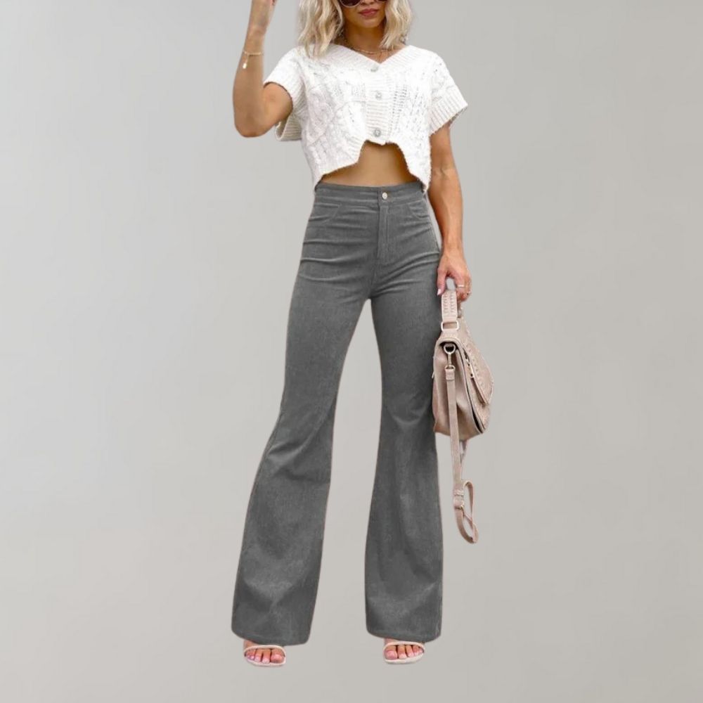 Belezza - Corduroy Flared Pants