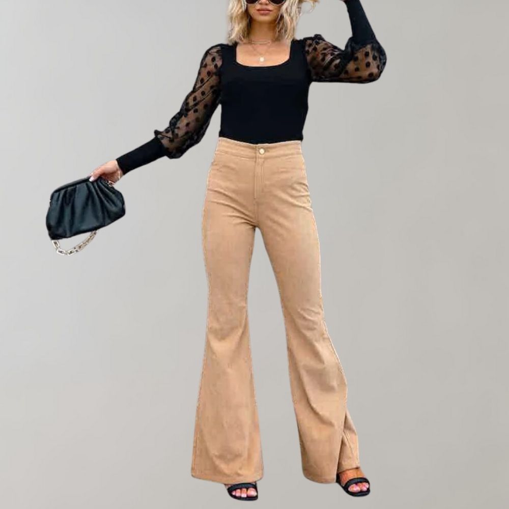 Belezza - Corduroy Flared Pants