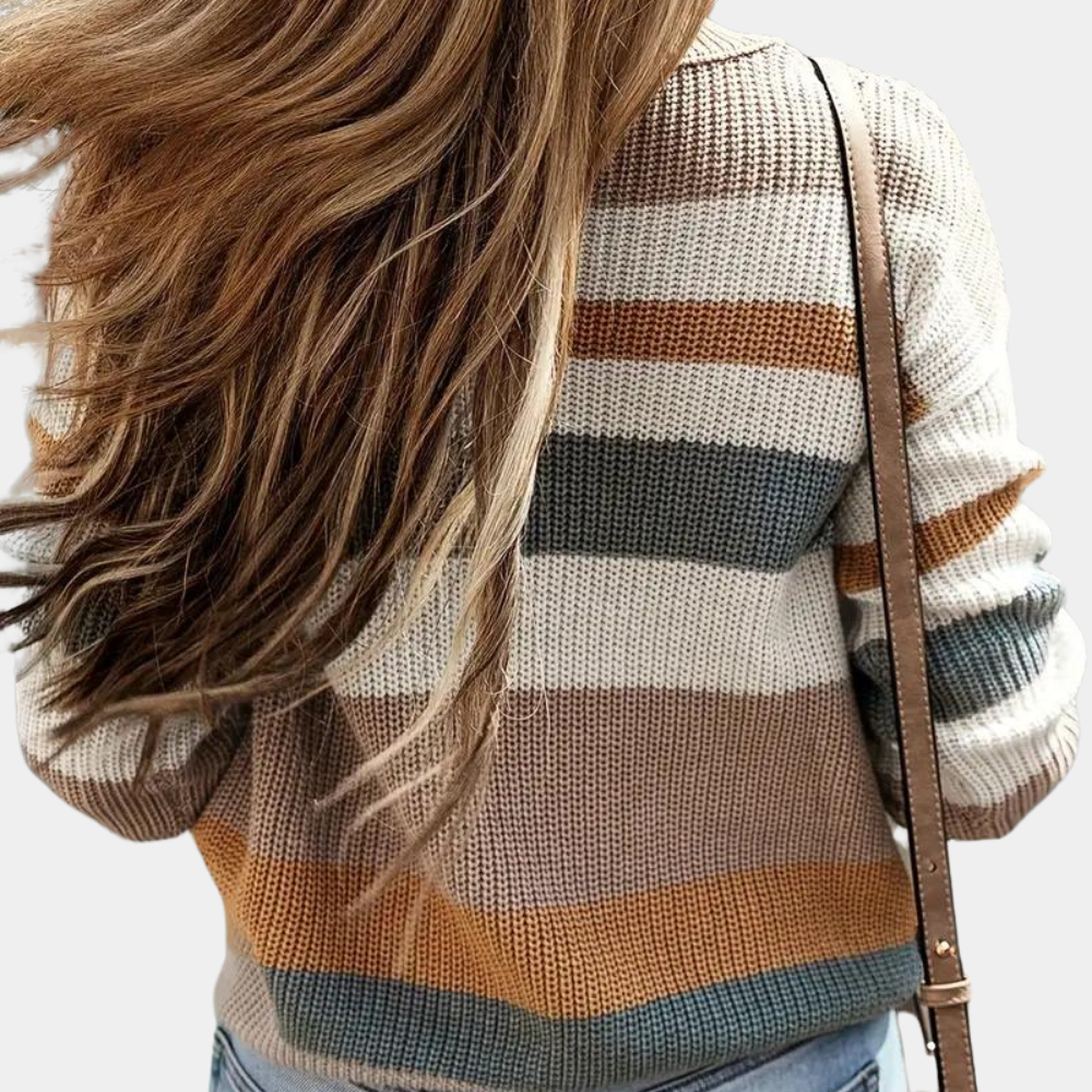 Belezza | Casual striped women sweater