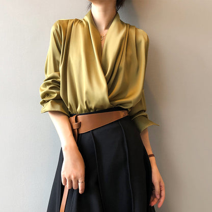 Belezza - Elegant Satin Blouse