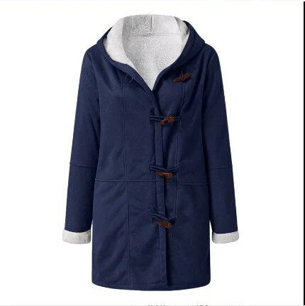 Belezza - casual fleece lined coat with hood