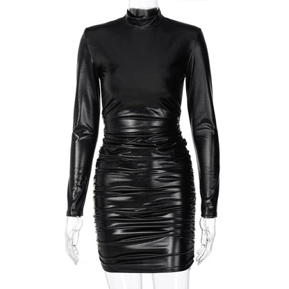 Belezza fit leather dress