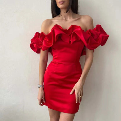 Belezza mini off-the-shoulder dress