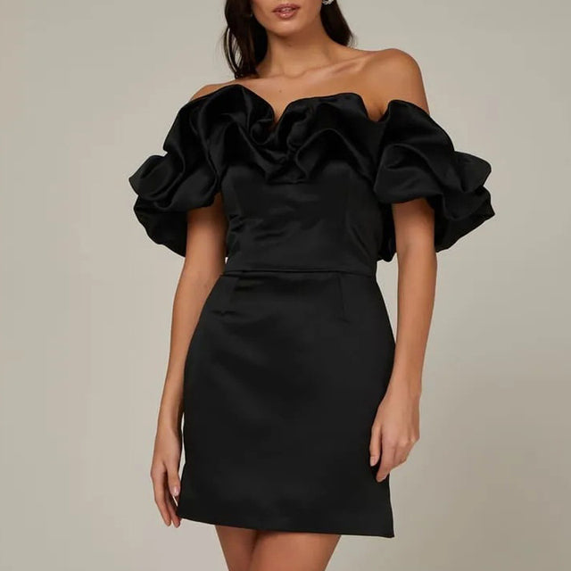 Belezza mini off-the-shoulder dress