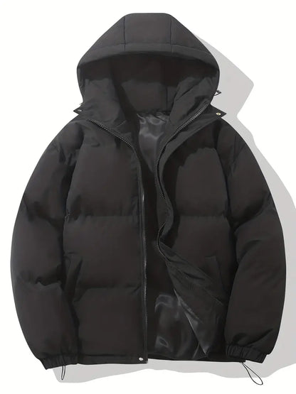 Men's Hooded Puffer Jacket | Insulated Winter Essential