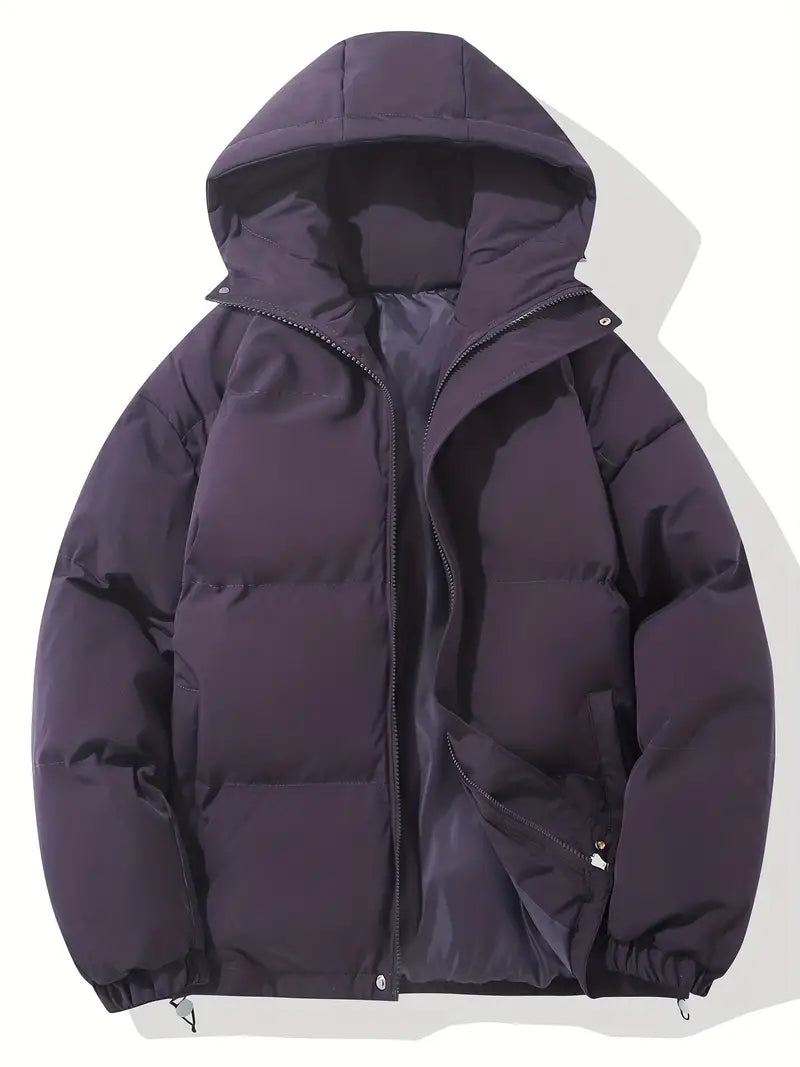 Men's Hooded Puffer Jacket | Insulated Winter Essential