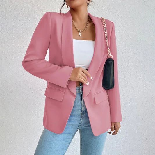 Fashion Blazer - Open Front - Tailored - Blazer Jacket - Women's Blazer