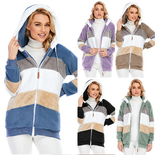 Fleece Jacket | Zip-Up | Hooded | Hoodie Jacket | Female Winter Jacket