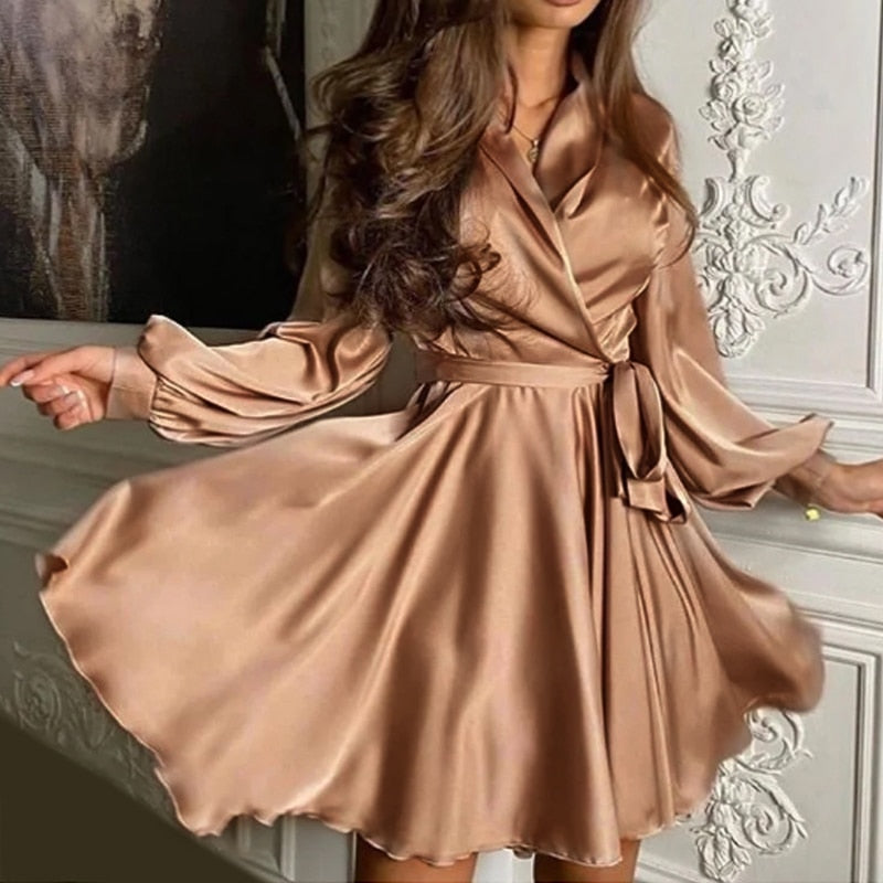 Belezza Satin Dress | An Elegant Women's Dress for Chic Occasions