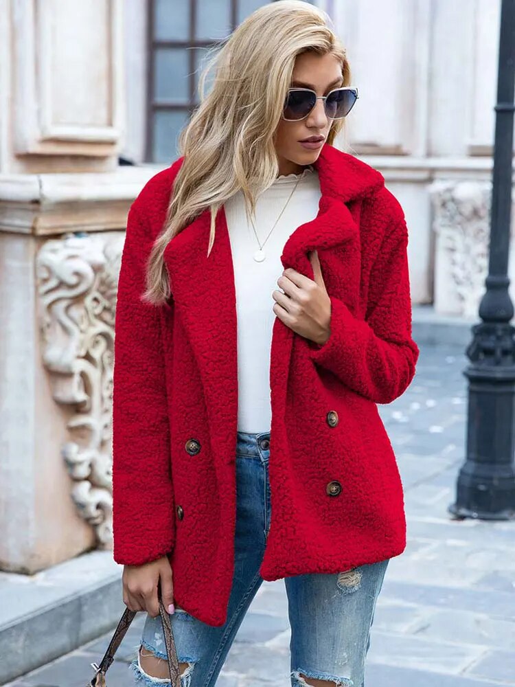 Belezza warm plush coat