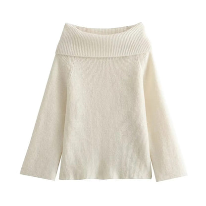 Belezza Off-The-Shoulder Sweater – Cozy Elegance with a Flattering Silhouette