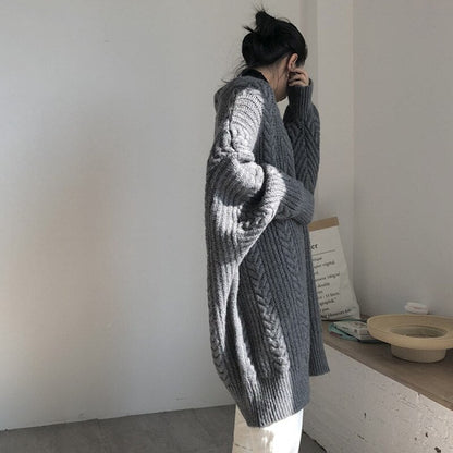 Lana - Long Knitted Cardigan for Ladies Winter Loungewear