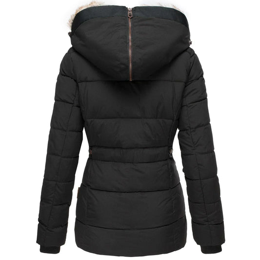 Women's Winter Parka Jacket with Faux Fur and Hood | Warm Padded Jacket