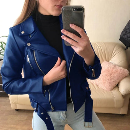 Belezza - Elegant High-Quality Leather Jacket for Women