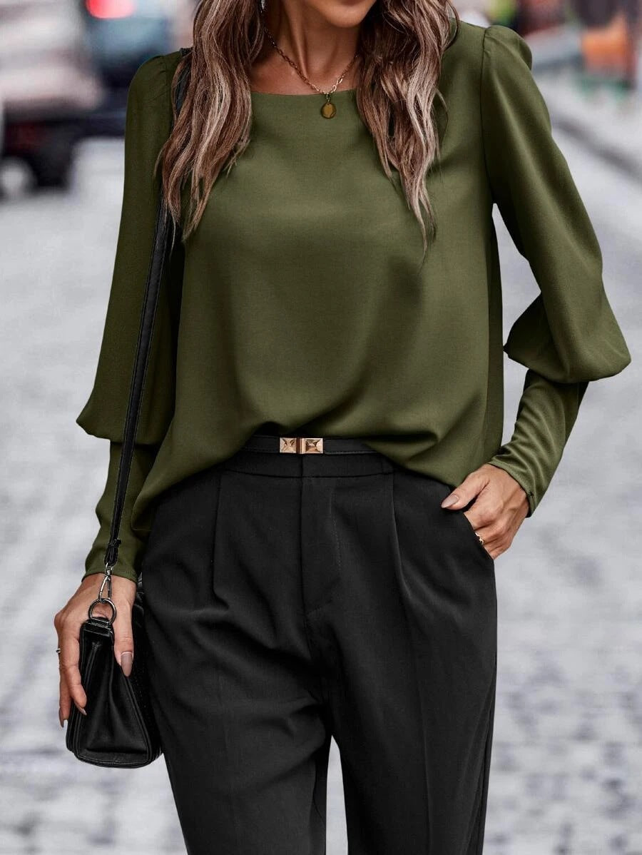 Belezza - Classic Long Sleeve Autumn Blouse for Women