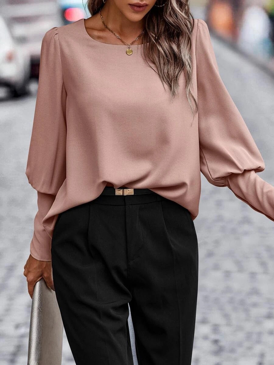 Belezza - Classic Long Sleeve Autumn Blouse for Women