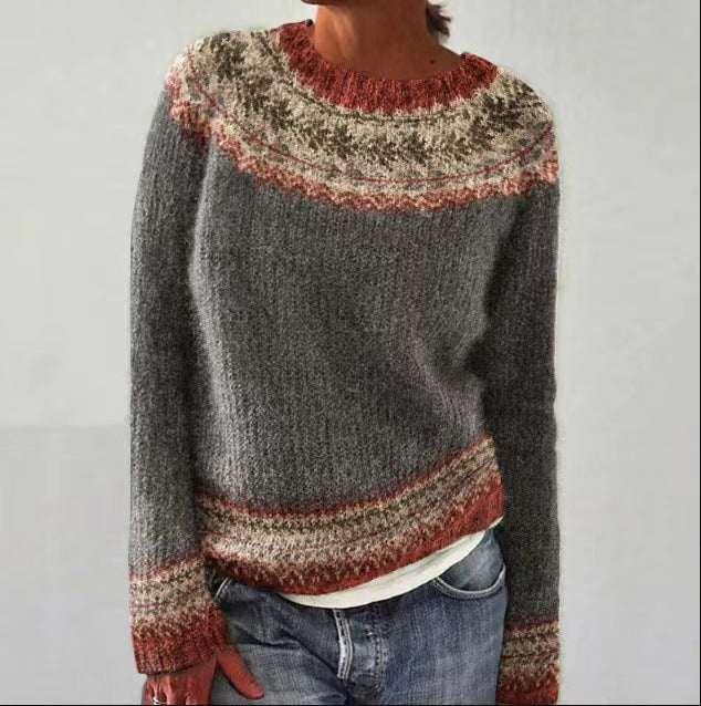 Belezza – sweater with a geometric pattern