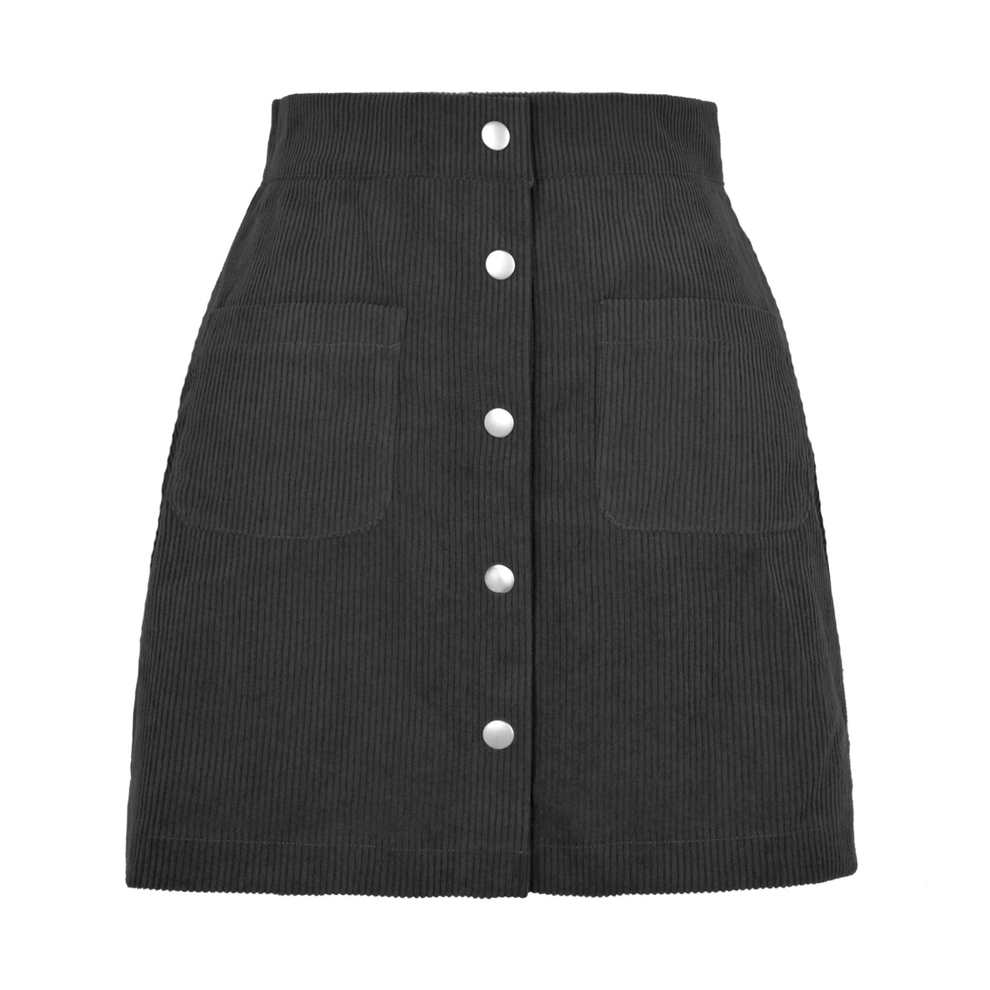 Belezza single-breasted Slim Fit Solid Skirt