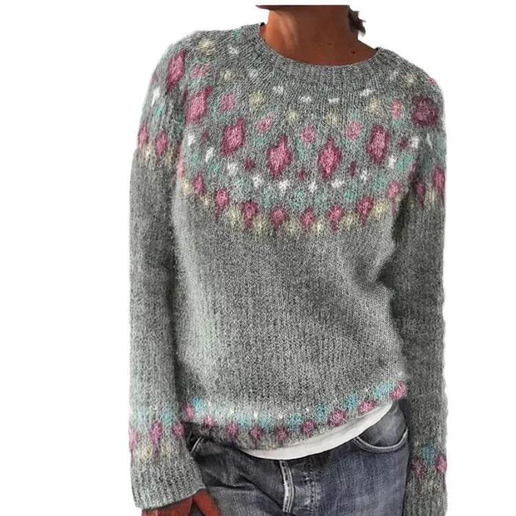 Belezza – sweater with a geometric pattern