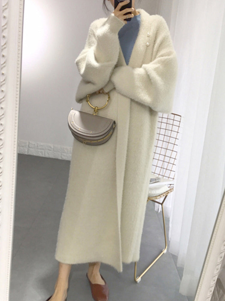 Olivia Fluffy Long Cardigan