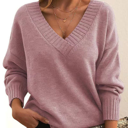 Belezza relaxed V-neck sweater