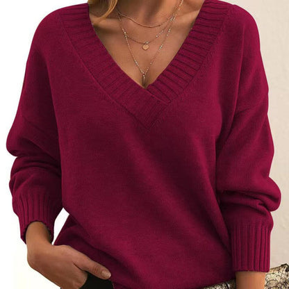 Belezza relaxed V-neck sweater