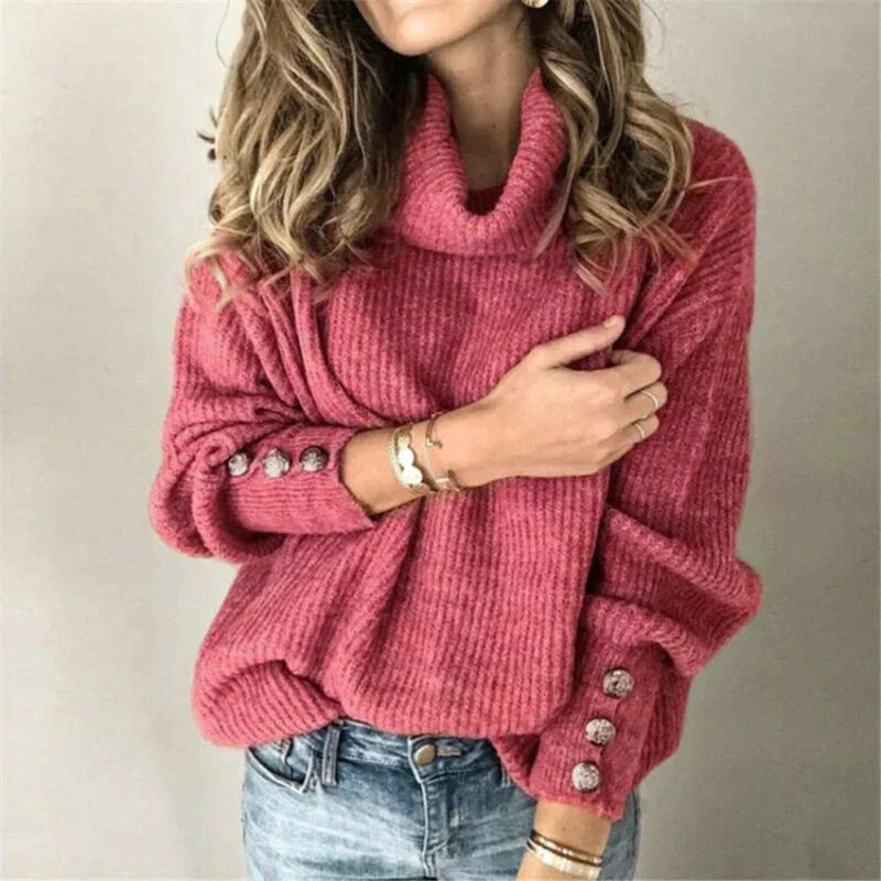 Belezza Laurent | Sophisticated Turtle-Neck Sweater