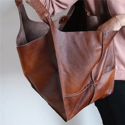 Belezza | Oversized Leather Tote Bag